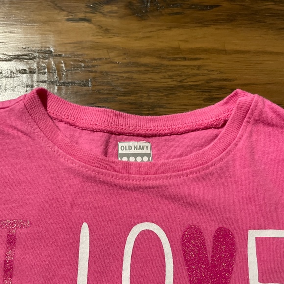 Old Navy I Love 💗 my Big Sister T-shirt pink size 5T - Picture 3 of 6